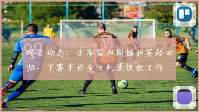 转会动态：法布雷加斯婉拒英超回归，下赛季将专注科莫执教工作
